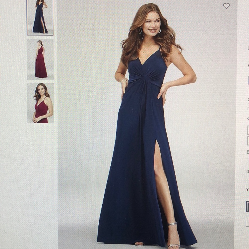 Size 12 Navy Blue Bridesmaids Dress